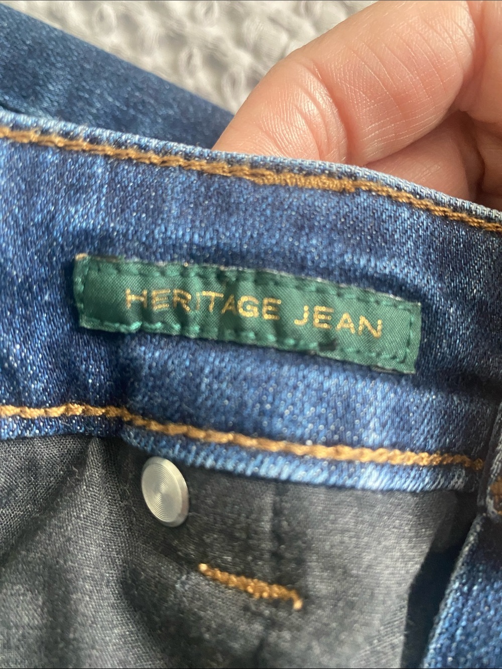 Lauren Ralph Lauren Dark Blue Straight Leg Jeans - Picture 4 of 4